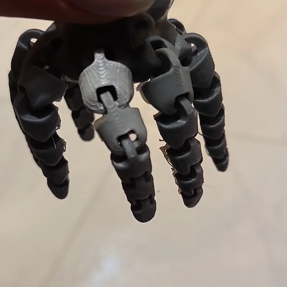 Gray 3D Printed Octopus - Picture 6 of 6